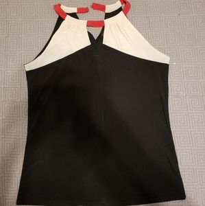 Blackn Cream, and Red Tank